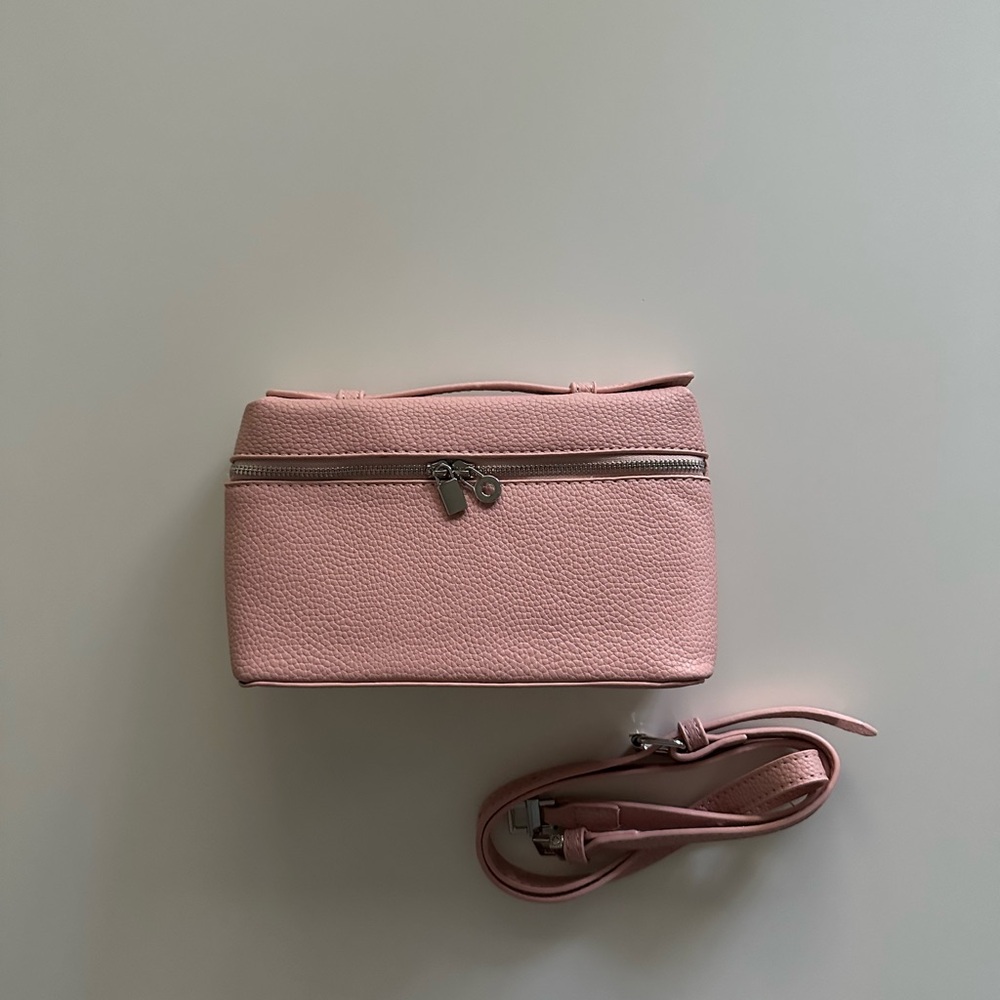 Women’s Pink Leather Top-Handle Tote/crossbody Bag - Picture 7 of 8